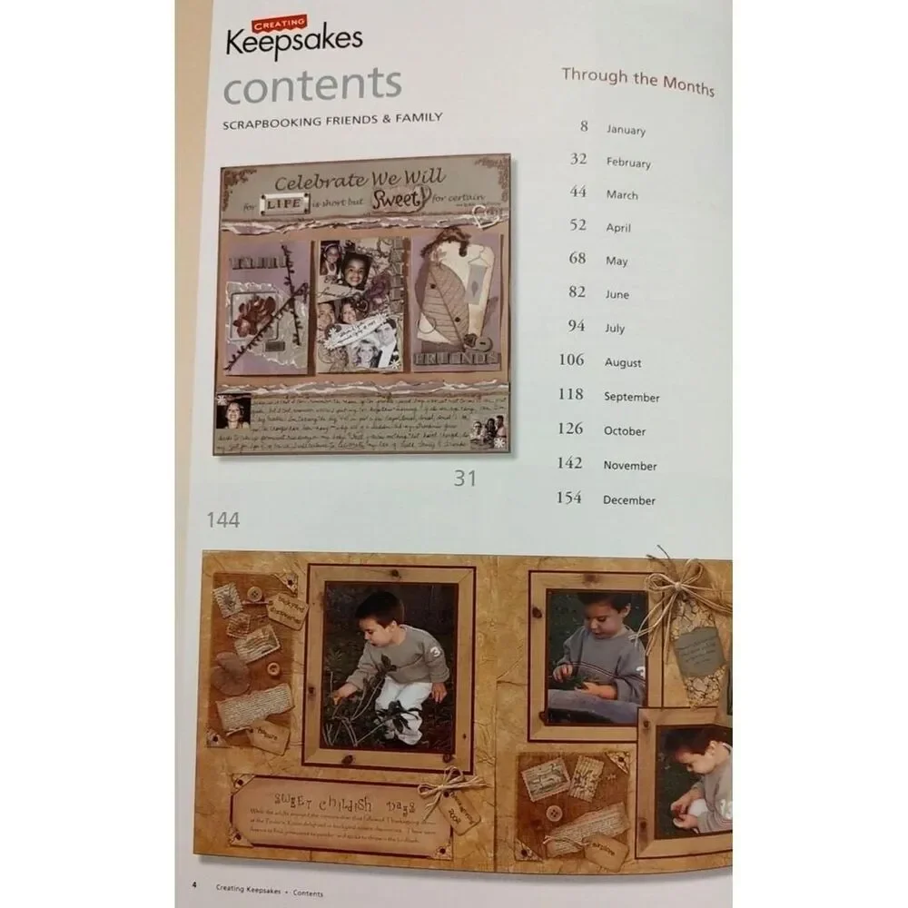 Creating Keepsakes Scrapbook Magazine A Treasury of Favorites Friends & Family
